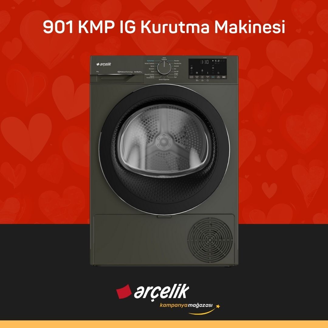 ARÇELİK 901 KMP IG 9 Kg Kurutma Makinesi