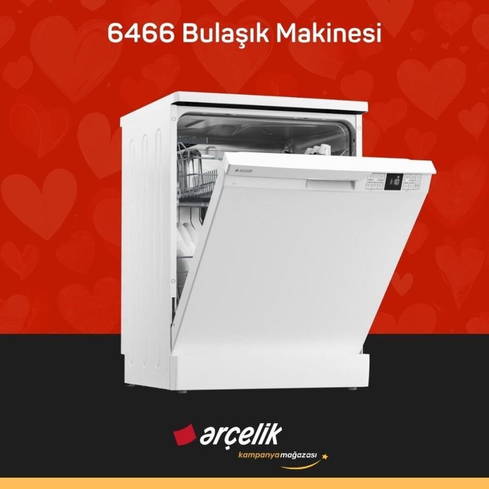 ARÇELİK 6466 Bulaşık Makinesi
