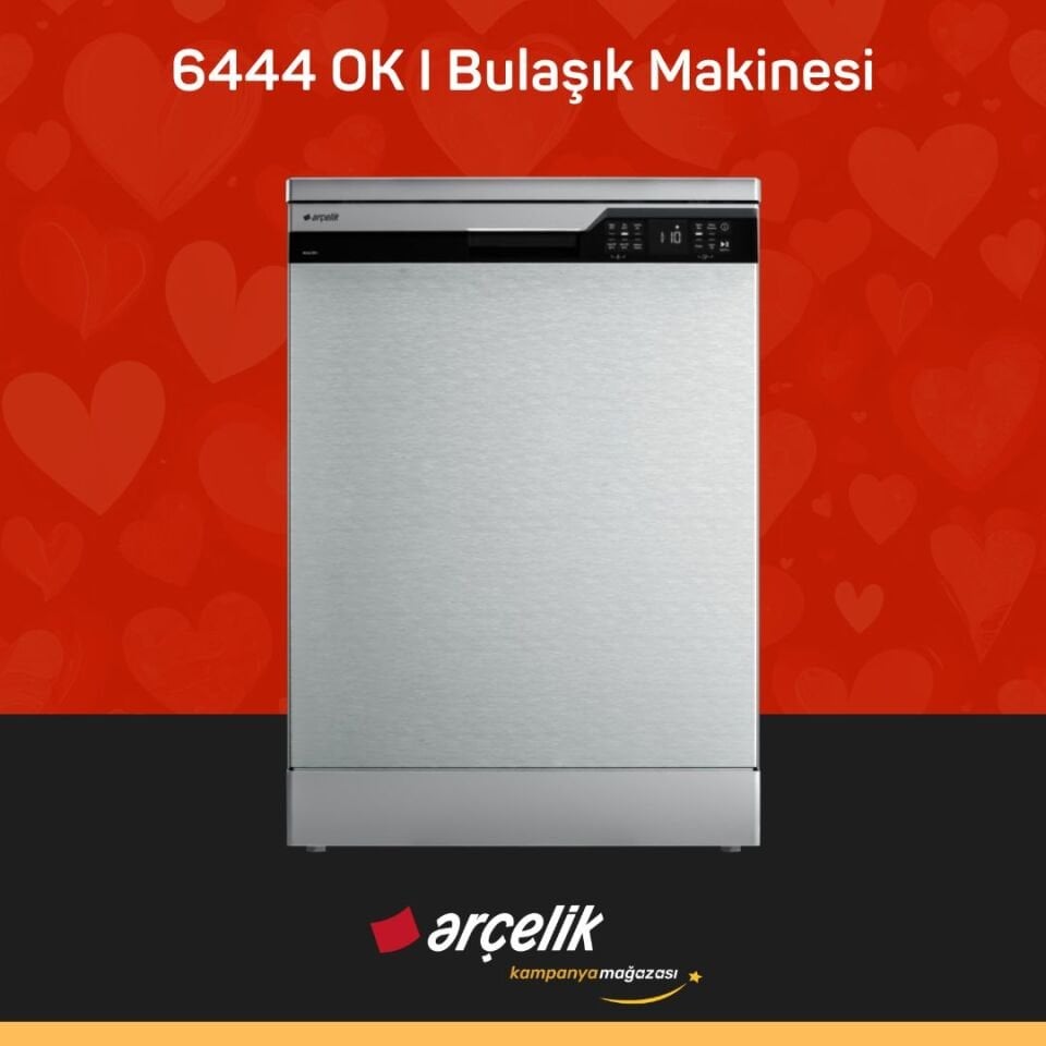ARÇELİK 6444 OK I 4 Programlı Bulaşık Makinesi
