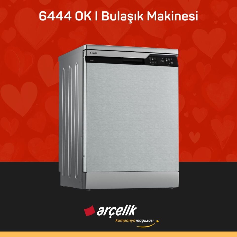 ARÇELİK 6444 OK I 4 Programlı Bulaşık Makinesi