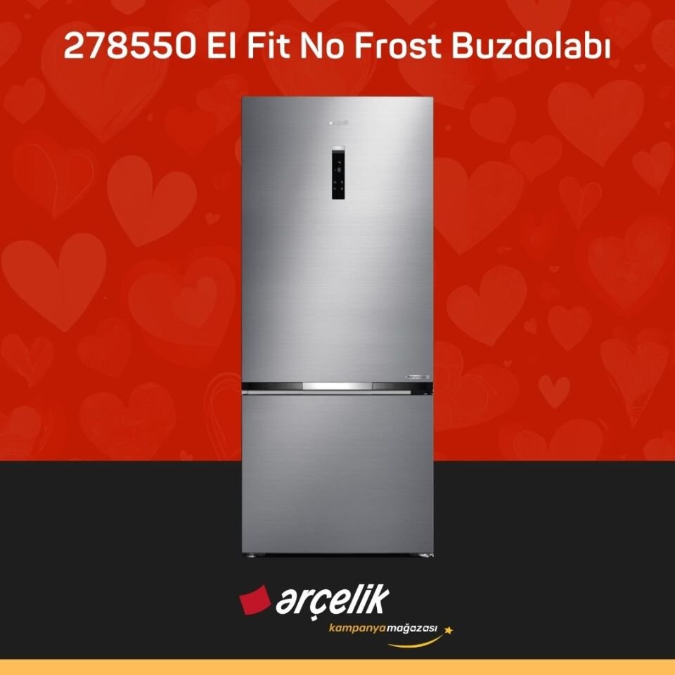ARÇELİK 278550 EI Fit Alttan Donduruculu Buzdolabı