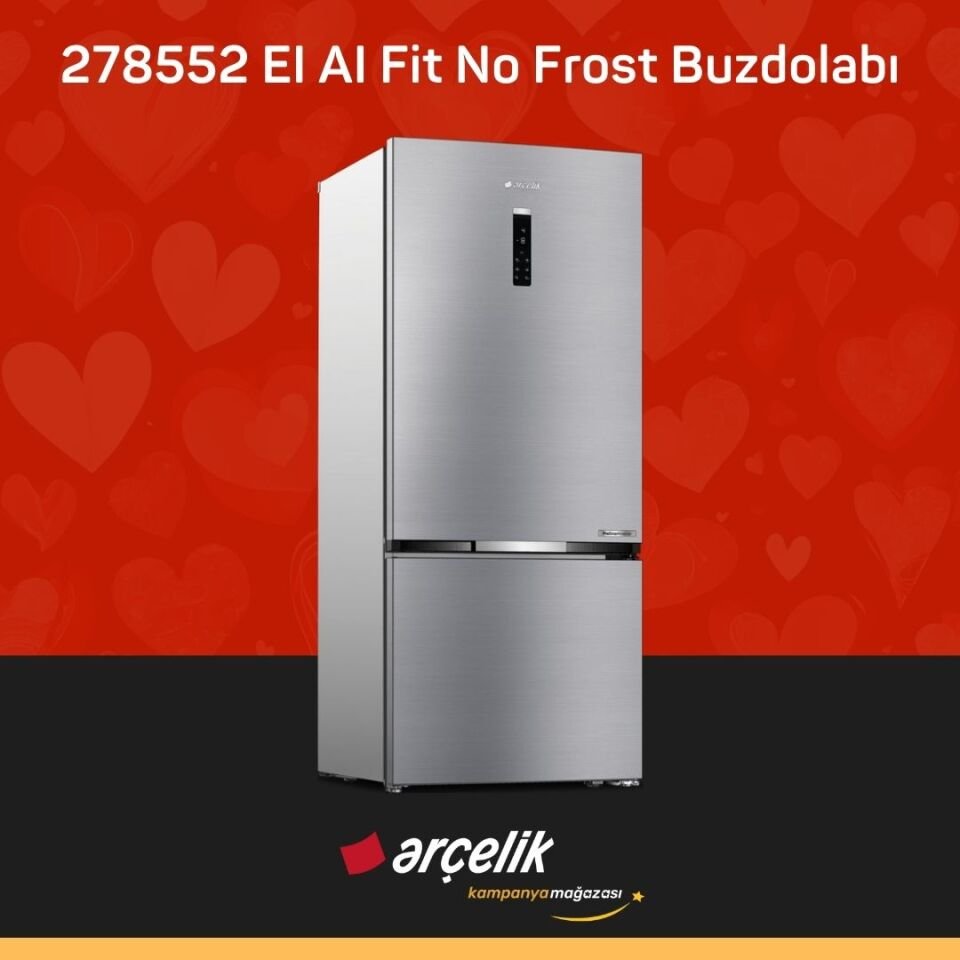 ARÇELİK 278552 EI AI Fit Alttan Donduruculu Buzdolabı