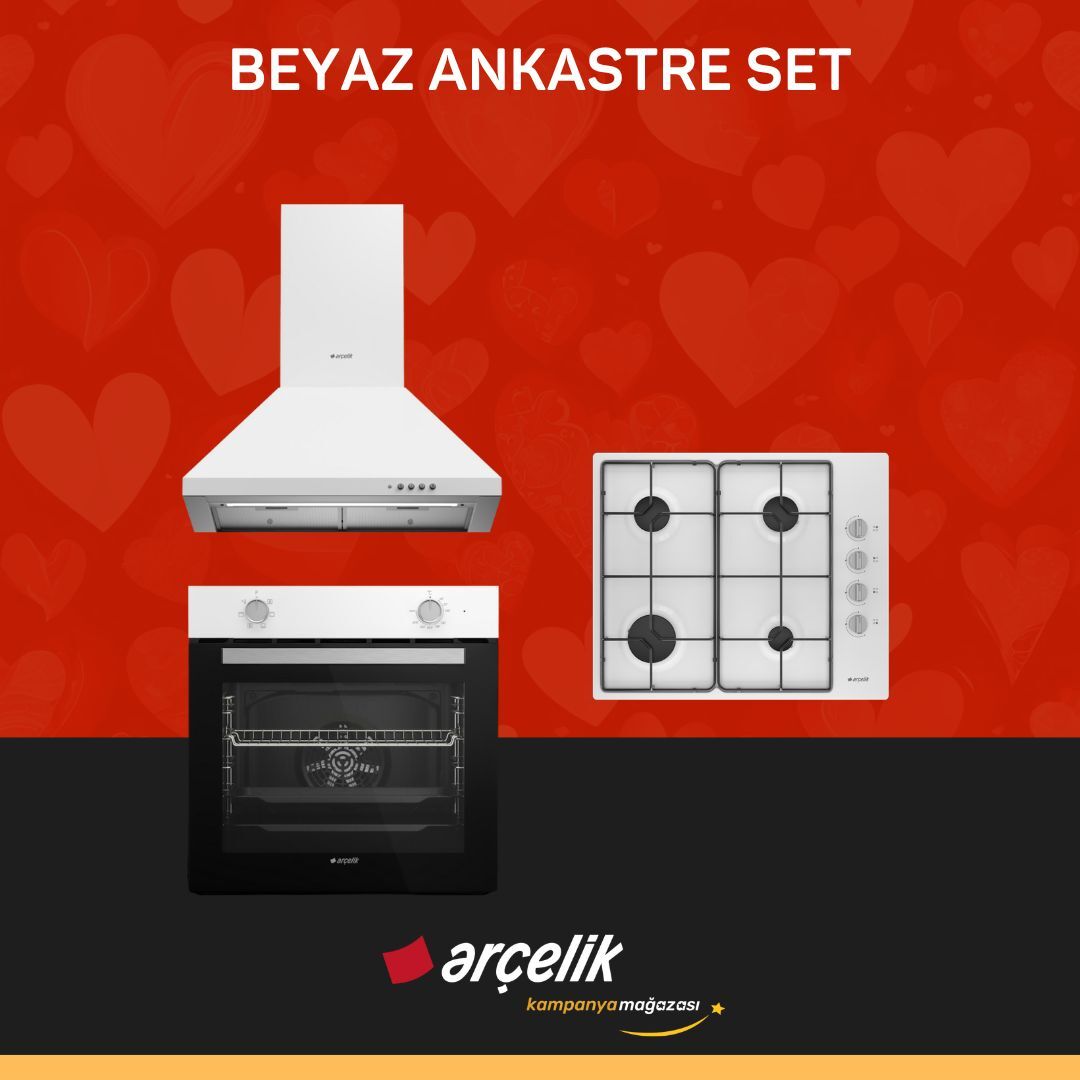 ARÇELİK BEYAZ ANKASTRE SET ( P 27 YB - AFM 130 B - OMD D 611 EB )