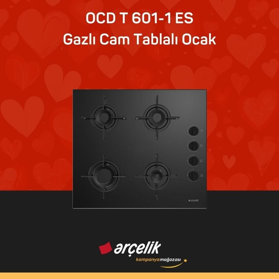 ARÇELİK SİYAH ANKASTRE SET ( ADE 604-1 S - AFC 330 S - OCD T 601-1 ES )