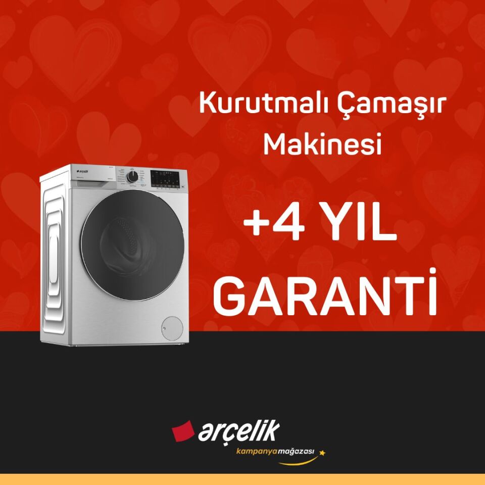 ARÇELİK Kurutmalı Çamaşır Makinesi +4 Yıl Ek Garanti