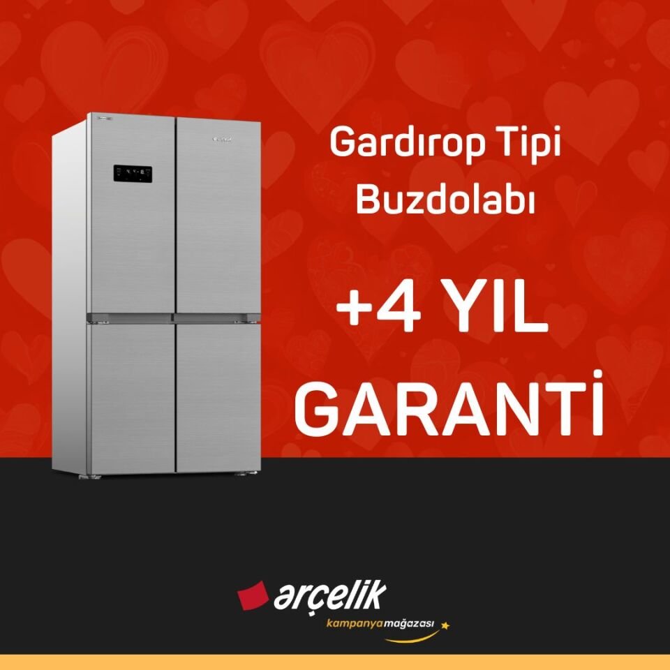 ARÇELİK Gardırop Tipi Buzdolabı +4 Yıl Ek Garanti