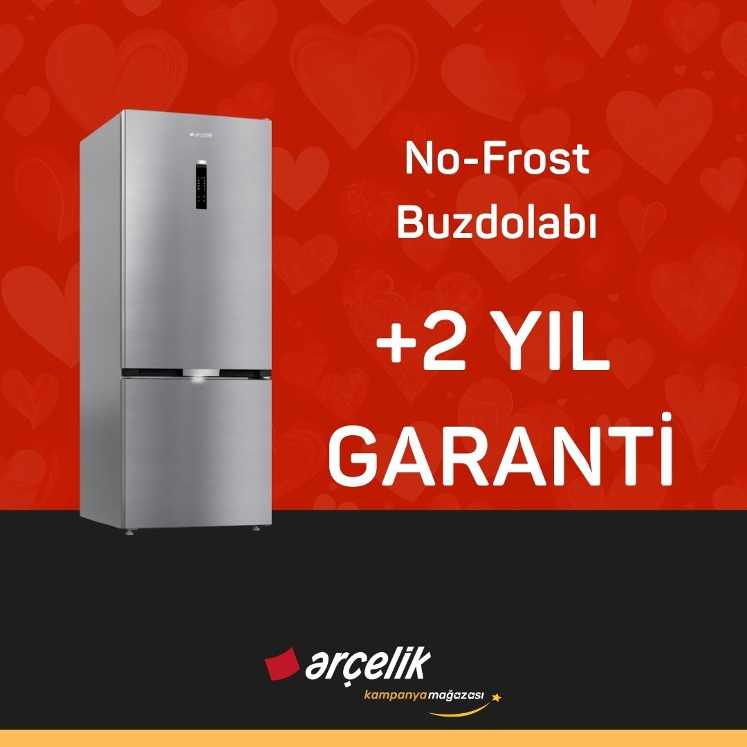 ARÇELİK No-Frost Buzdolabı +2 Yıl Ek Garanti