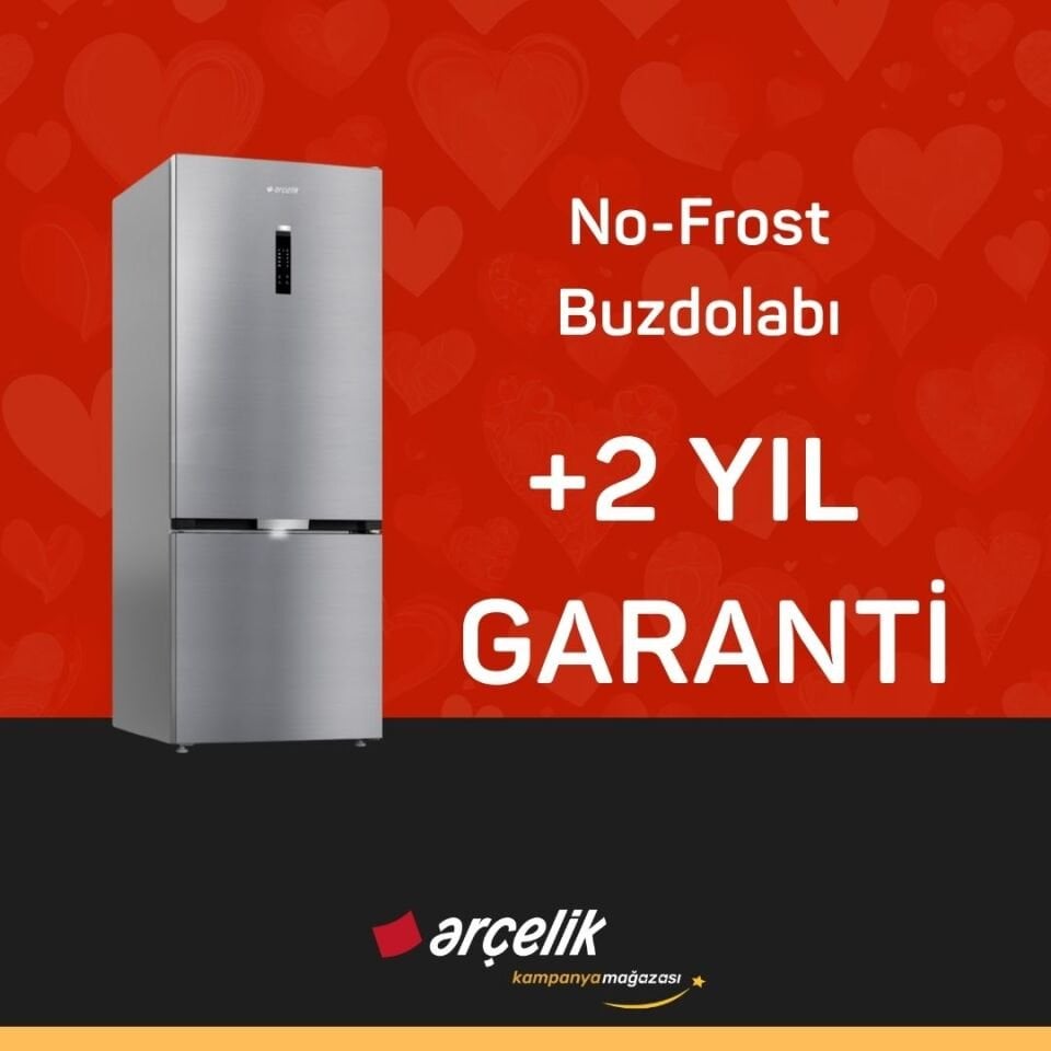 ARÇELİK No-Frost Buzdolabı +2 Yıl Ek Garanti