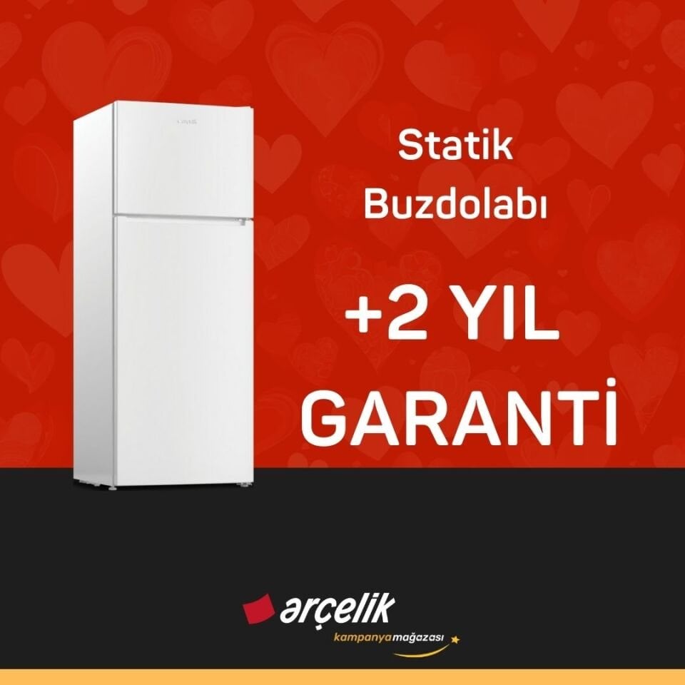 ARÇELİK Statik Buzdolabı +2 Yıl Ek Garanti