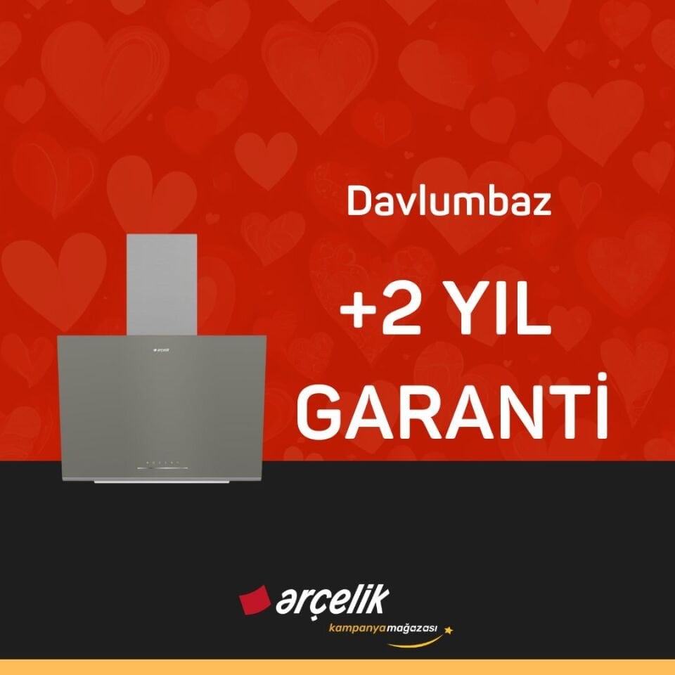 ARÇELİK Davlumbaz +2 Yıl Ek Garanti
