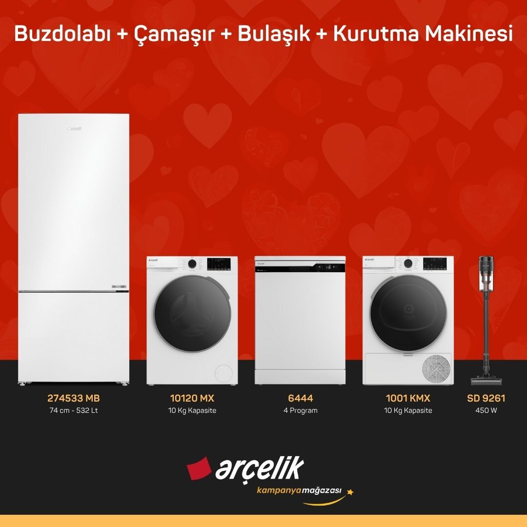 ARÇELİK 4'lü Çeyiz Paketi ( 274533 MB - 10120 MX - 6444 - 1001 KMX - SD 9261 )
