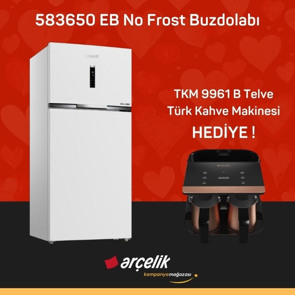 ARÇELİK 583650 EB No Frost Buzdolabı