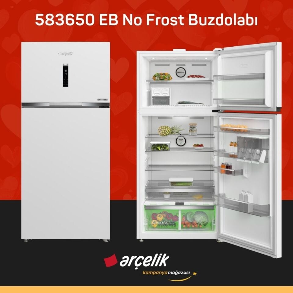 ARÇELİK 583650 EB No Frost Buzdolabı