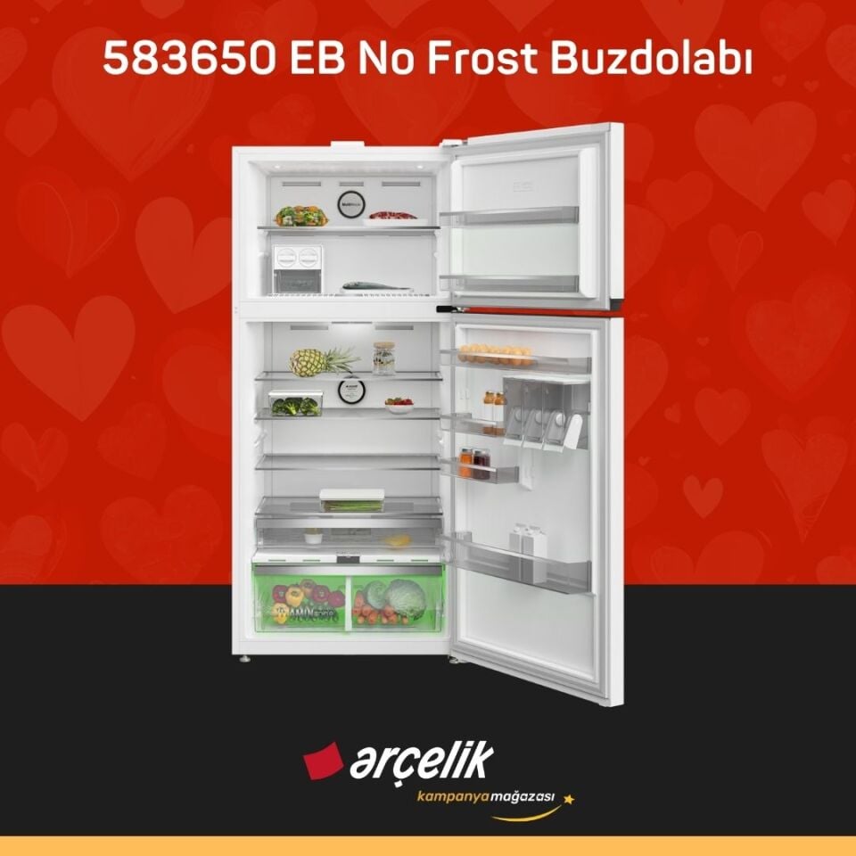 ARÇELİK 583650 EB No Frost Buzdolabı
