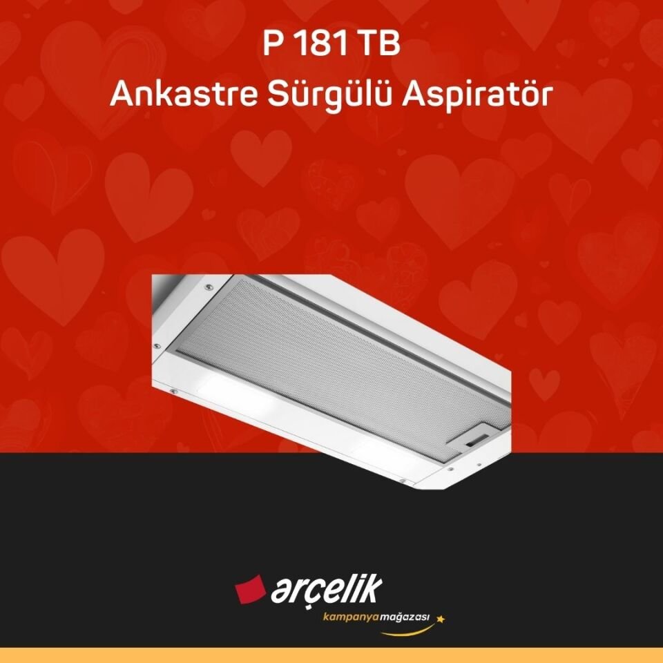 ARÇELİK P 181 TB Ankastre Sürgülü Aspiratör