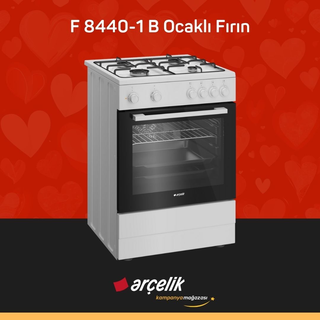ARÇELİK F 8440-1 B Ocaklı Fırın
