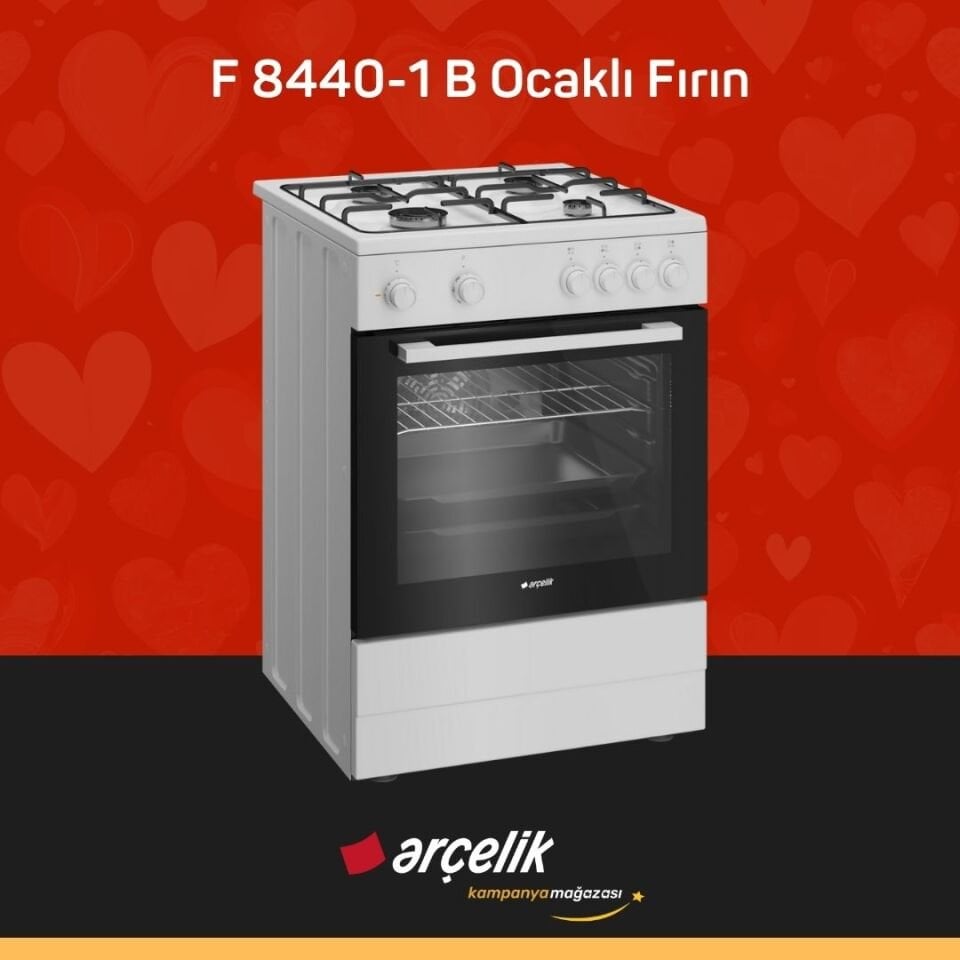ARÇELİK F 8440-1 B Ocaklı Fırın