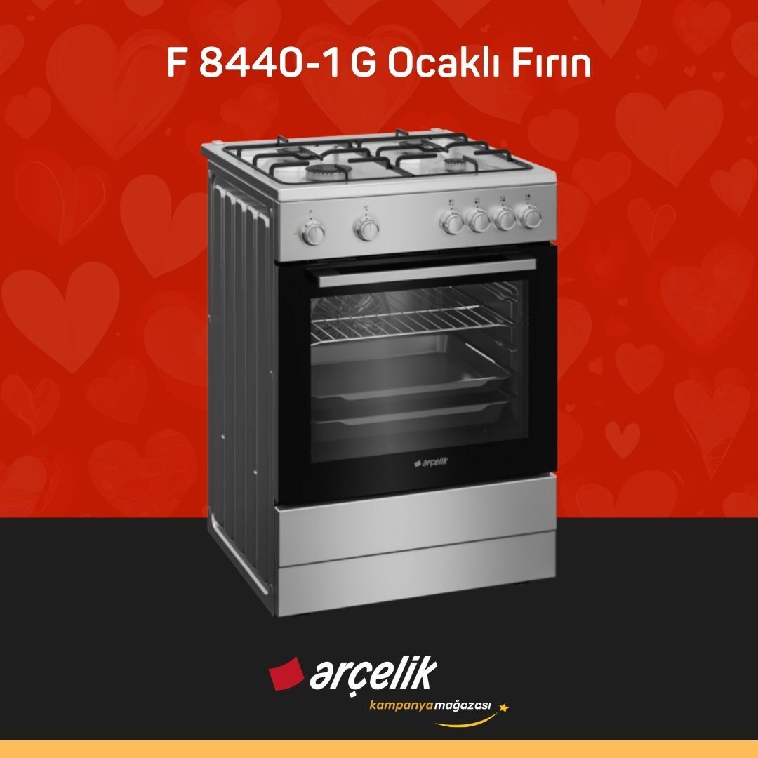 ARÇELİK F 8440-1 G Ocaklı Fırın