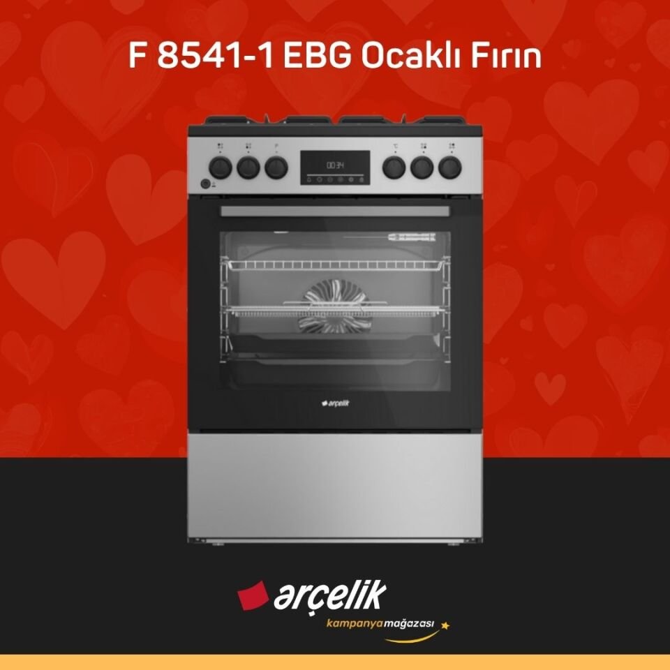 ARÇELİK F 8541-1 EBG Ocaklı Fırın