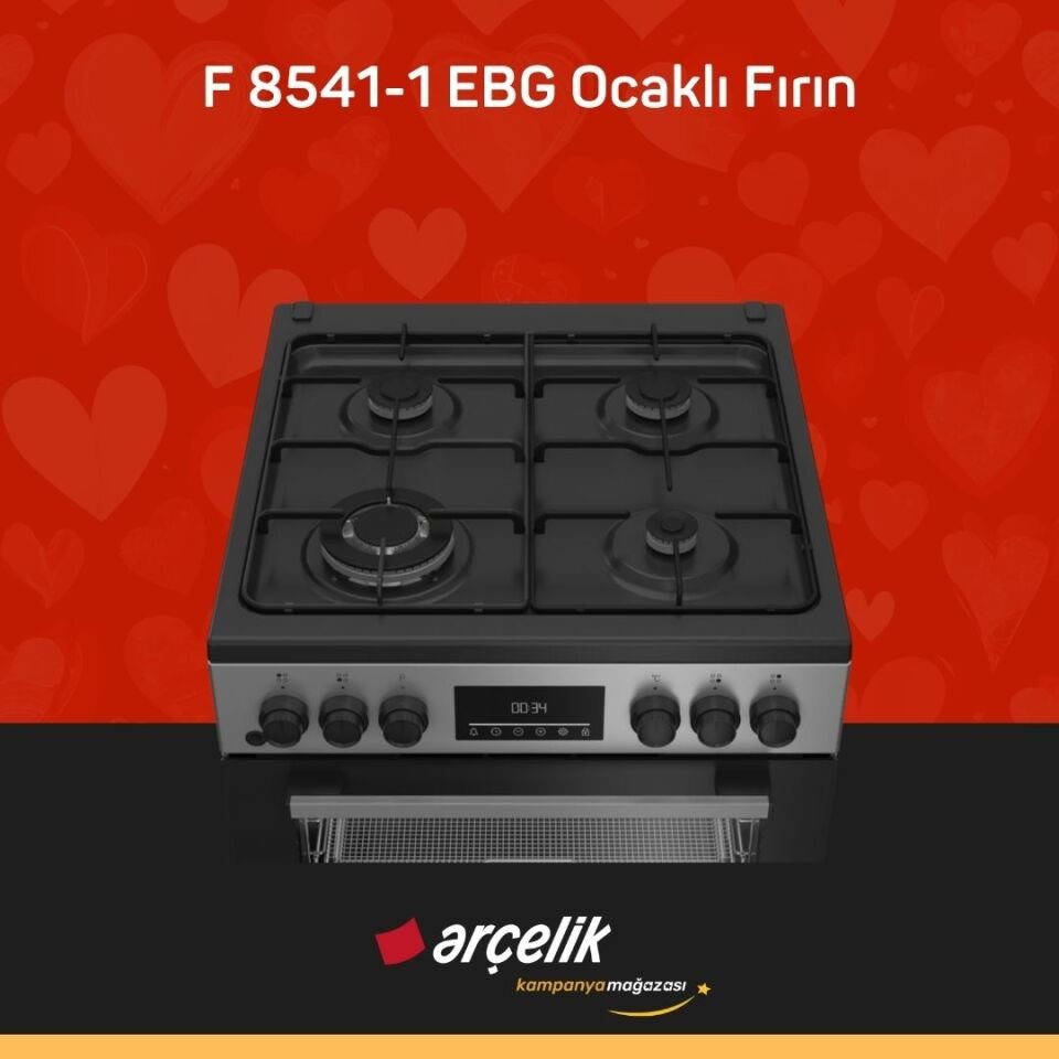 ARÇELİK F 8541-1 EBG Ocaklı Fırın