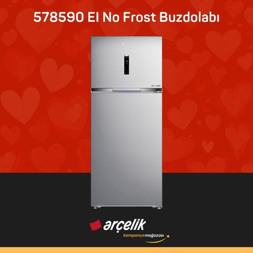 ARÇELİK 578590 EI Üstten Donduruculu Buzdolabı