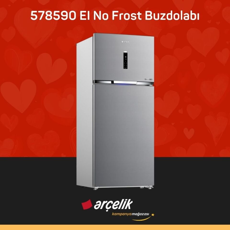 ARÇELİK 578590 EI Üstten Donduruculu Buzdolabı