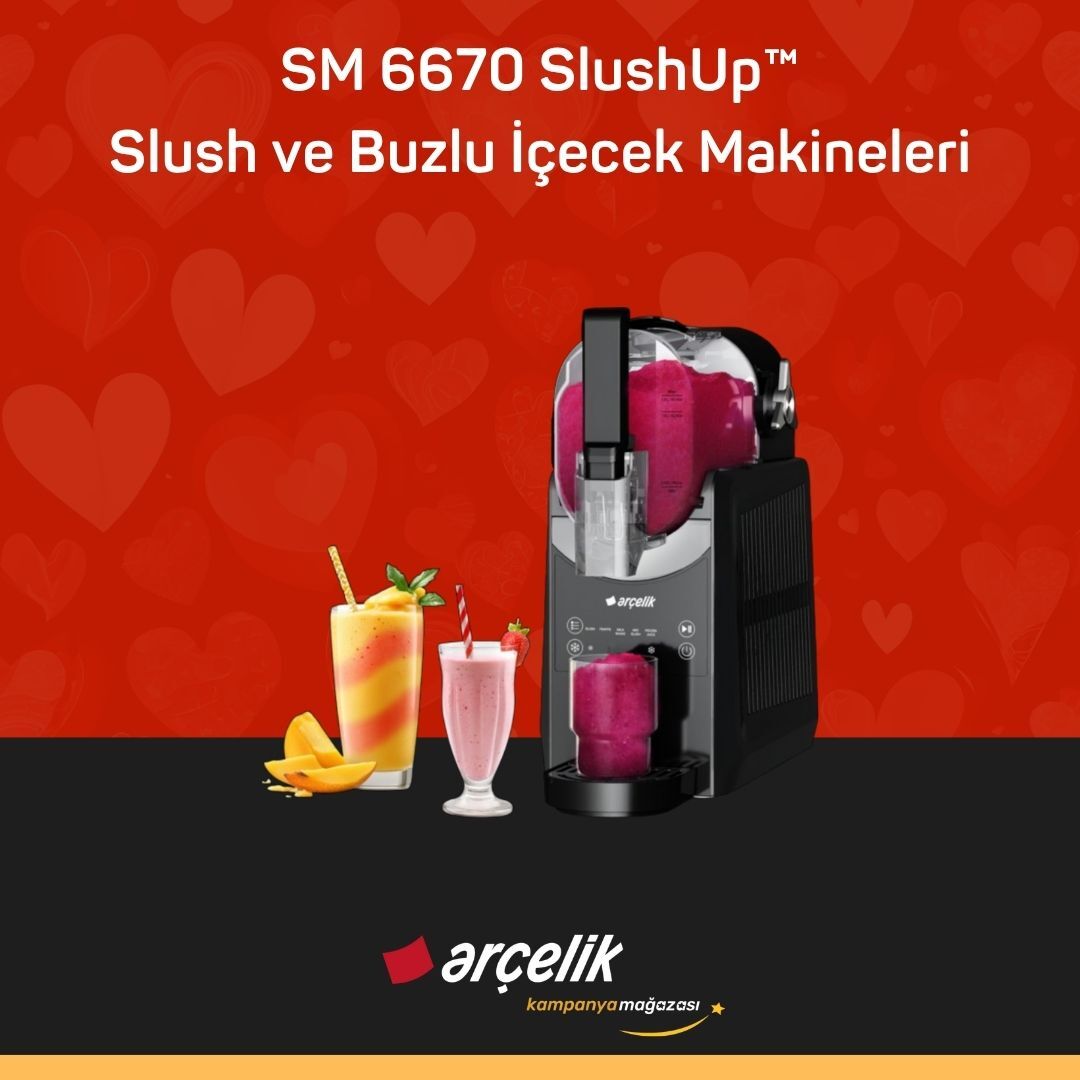 ARÇELİK SM 6670 SlushUp™ Slush ve Buzlu İçecek Makineleri