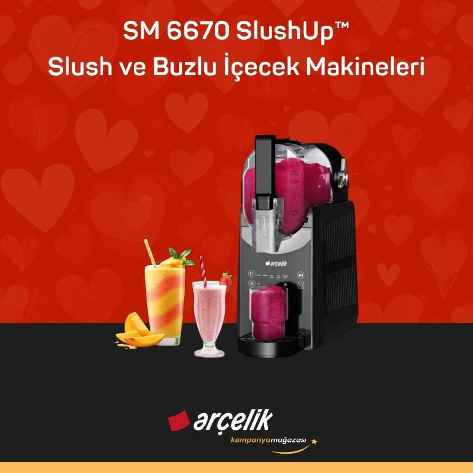ARÇELİK SM 6670 SlushUp™ Slush ve Buzlu İçecek Makineleri
