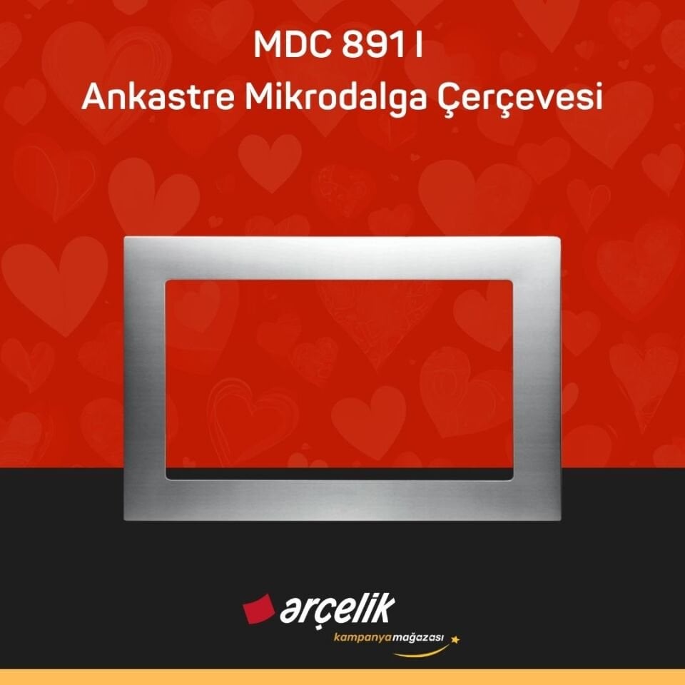 ARÇELİK MD 891 I Ankastre Mikrodalga - MDC 891 I Ankastre Mikrodalga Çerçevesi