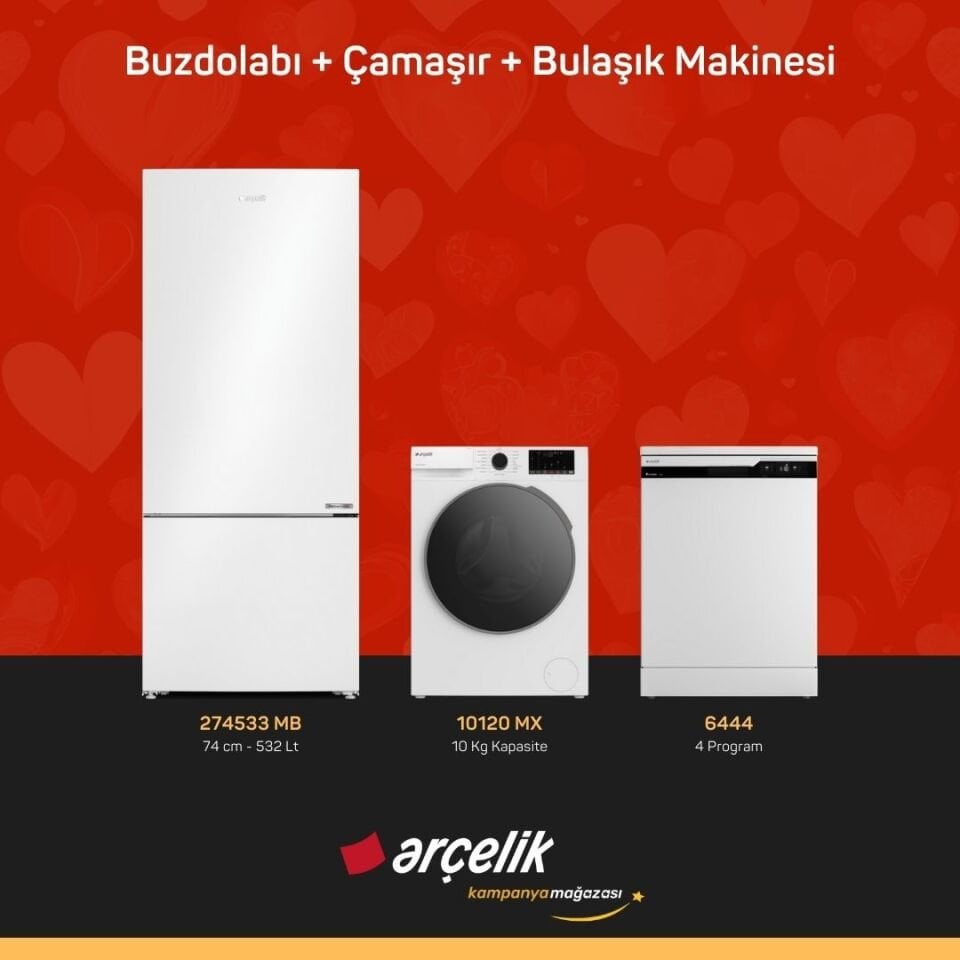 ARÇELİK 3'lü Çeyiz Paketi ( 274533 MB - 10120 MX - 6444 )