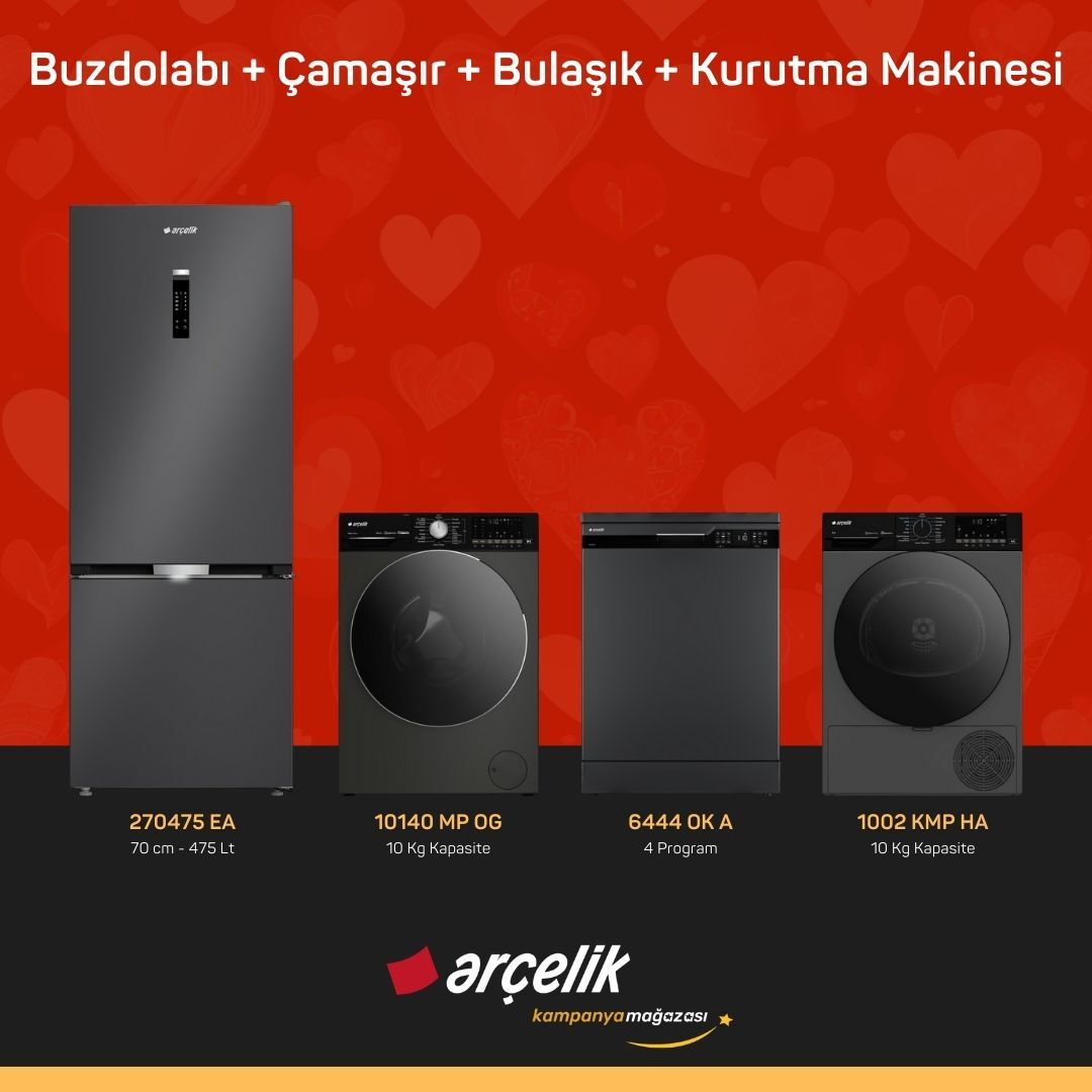 ARÇELİK 4'lü Çeyiz Paketi ( 270475 EA - 10140 MP OG - 6444 OK A - 1002 KMP HA )