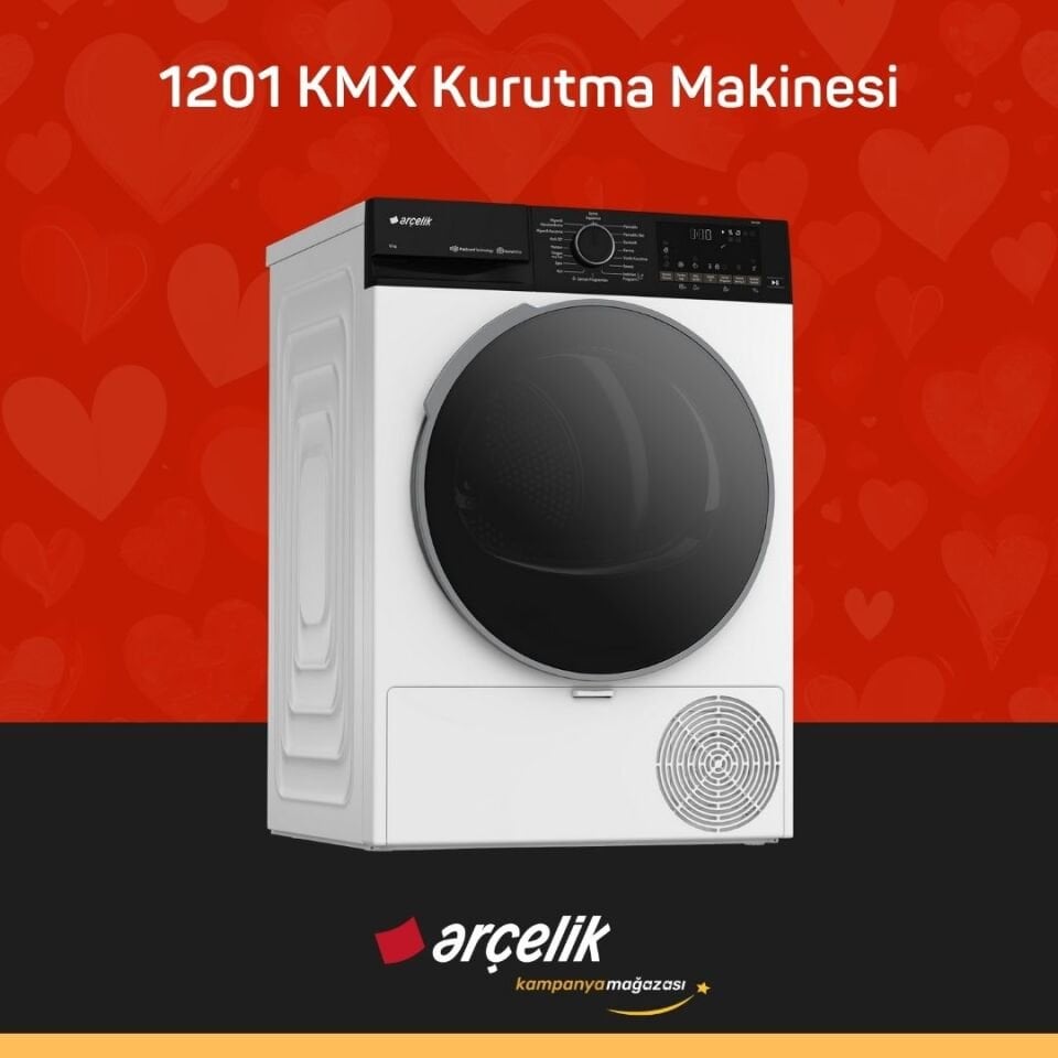 ARÇELİK 12140 MX Çamaşır Makinesi - 1201 KMX Kurutma Makinesi